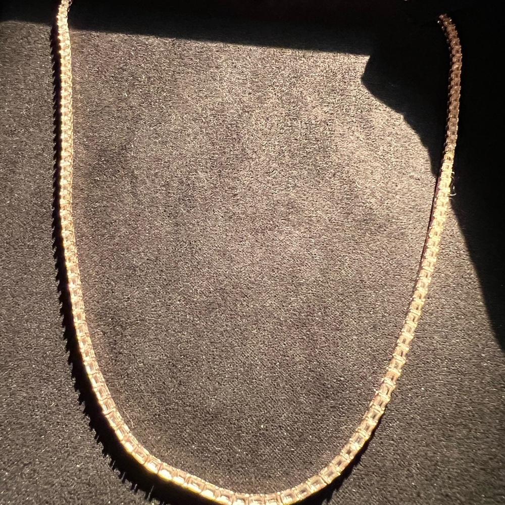 Aurate 	Lab Grown White Sapphire Horizontal Baguette Tennis Necklace new $580 - Picture 4 of 6